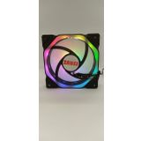 Zauss ZX-400 İçi Dışı Hareketli Sekizgen 3 Renk Hareketli Rgb 12 cm Fanı 0.3A Kasa Mining Fanı