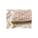 Zaviera Çiçek Desenli Kapitone Laptop Çantası 31x24 cm | 10-12 İnç Uyumlu