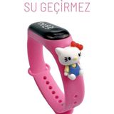 Zavira Çocuk Kol Saati LED Dokunmatik Su Geçirmez Hello Kitty - Fuşya