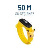 ZAVİRA Çocuk Kol Saati Led Dokunmatik Su Geçirmez Pikachu Pikaçu
