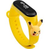 Zavira Çocuk Kol Saati LED Dokunmatik Su Geçirmez Pikachu - Sarı