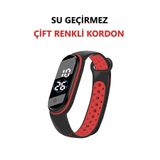 ZAVİRA Dijital Çocuk Kol Saati Su Geçirmez Dokunmatik Çift Renkli Yumuşak Kordon