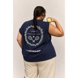 ZAVIXO Kadın Oversize Tennis Club Baskılı Kolsuz Tişört %100 Pamuk Rahat Kalıp Büyük Beden Günlük Kullanım Casual Streetwear L XL 2XL 3XL 4XL 5XL 6XL 7XL 8XL 9XL