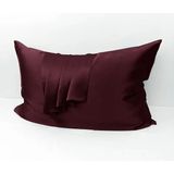Zavo Bordo Saf Ipek Yastık Kılıfı - 50x70