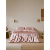 Zavo Ipek Saten Nevresim Takımı – Yumuşak Dokulu, Nefes Alabilir - Pembe - 200 x 220 cm