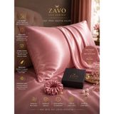 Zavo Saf Italyan Dut Ipeği Pembe Yastık Kılıfı - 50x70
