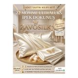 ZAVO ZAVOSILK 22 Momme %100 Saf Dut İpeği 2'li Yastık Kılıfı Seti - Ultra Lüks İpek Dokulu Anti-Aging