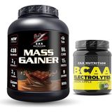 Zax Nutrition Mass Gainer 900 G Çikolata + Bcaa Electrolytes 300 G Yeşil Elma – Kas Kütlesi Artışı, Dayanıklılık ve Hızlı Toparlanma Seti