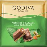 Zayka Godiva Antep Fıstıklı Karamelli Sütlü Çikolata Kare 60G - 1 Adet