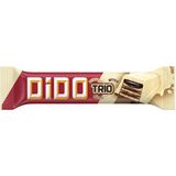 Zayka Ülker Dido Trio Beyaz-Sütlü-Bitter Çikolatalı Gofret 36.5g - 1 Adet