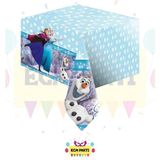 Zayna's Frozen Elsa Baskılı Masa Örtüsü - Doğum Günü Parti Seti Malzemeleri