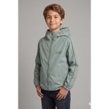 Zaziko Kids Erkek Çocuk Kapüşonlu Kolları Şeritli Baskılı Bondik Kumaş Mevsimlik Mont MM5011
