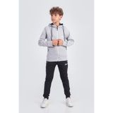 Zaziko Kids Erkek Çocuk Scuba Atheletic Reglan Kol Kapüşonlu Dalgıç Kumaş Eşofman Takımı ESF7028