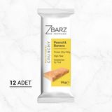 Zbarz Crunchy Protein Bar Yer Fıstığı & Muz | Yüksek Lifli Protein Bar |12 Adet - 1 Adet