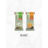Zbarz Guarana Yulaflı Bar Elma & Portakal | Yüksek Lifli Atıştırmalık 12 Adet - 35 gr