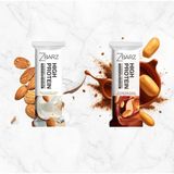 Zbarz Yüksek Protein Bar deneme kutu Yer Fıstık & Tuzlu Karamel ve Hindistan Ceviz & Badem 8 ADET * 35 g - 280 gr