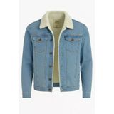 Zbd Erkek Slim Fit Kürklü Kot Ceket - 7432