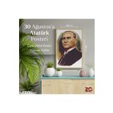 ZC Bayrak Atatürk Portre 50x75cm Raşel Kumaşa Dijital Baskı ata no5 -Kalın Plastik Hediye Kutusunda Gelir-