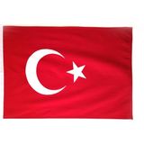 ZC Bayrak Türk Bayrağı Raşel Kumaş Aplike Dikiş 400 x 600 cm