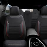 Z&C MAXTECH Fiat Fiorino Araçlara Uyumlu 2+1 Ticari Smart K Seri Oto Koltuk Kılıfı Seti - Siyah - Kırmızı
