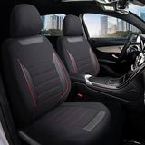 Z&C MAXTECH Opel Corsa D Uyumlu Özel Tasarım Oto Koltuk Kılıfı Seti Smart K - Siyah - Kırmızı