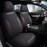 Z&C MAXTECH Peugeot 206 Uyumlu Özel Tasarım Oto Koltuk Kılıfı Seti Smart K - Siyah - Kırmızı