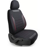 Z&C MAXTECH Peugeot 307 Smart K Serisi Oto Koltuk Kılıfı Tam Set - Siyah - Kırmızı