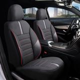 Z&C MAXTECH Tofaş Doğan Slx Uyumlu Özel Tasarım Oto Koltuk Kılıfı Seti Star - Siyah - Kırmızı