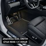 Z&C MAXTECH Toyota Corolla E100 1993–1998 Uyumlu Tam Takım Araca Özel Eva Paspas Seti Sg - Siyah - Gri