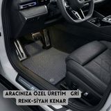 Z&C MAXTECH Toyota Corolla E170 2013–2019 Uyumlu Tam Takım Araca Özel Eva Paspas Seti Gs - Gri - Siyah