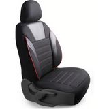 Z&C MAXTECH Volkswagen Bora Simple Serisi Oto Koltuk Kılıfı Tam Set - Siyah - Kırmızı