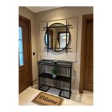 zdesignhome 80 Cm Ayna + 90x30x100 Cm (Siyah Cam) Dresuar