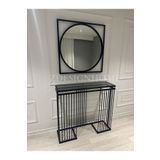 zdesignhome 85 Cm Ayna 100x30x90 Cm Dresuar Takım ( Raf Füme Camdır)