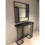 Zdesignhome 90 cm Ayna + 90X30X100 cm Dresuar - Siyah