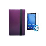 ZDN Case Tablet Standlı Tablet Kılıfı + Nano Ekran Koruyucu Mor Piranha Windows Tab 8001-8" ile uyumlu
