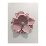 ZE DEKORASYON DUVAR DEKORASYON ÇİÇEĞİ-16CMX16CM-PAMUK ŞEKERİ RENGİ