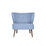 Ze10 Design Bienville Indigo Mavi Tekli Koltuk