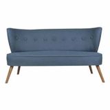 Ze10 Design Bienville Loveseat Gece Mavisi İkili Koltuk
