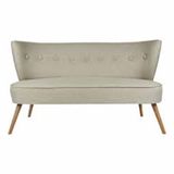 Ze10 Design Bienville Loveseat Gri İkili Koltuk