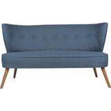 Ze10 Design Bienville Loveseat İkili Kanape Gece Mavisi