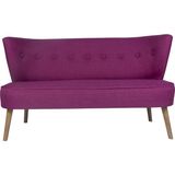 Ze10 Design Bienville Loveseat İkili Kanape Mor