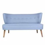 Ze10 Design Bienville Loveseat Indigo Mavi İkili Koltuk