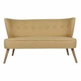 Ze10 Design Bienville Loveseat Sütlü Kahve İkili Koltuk