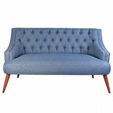 ZE10 Design Lamont Loveseat İkili Kanepe Mavi