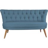 Ze10 Design Richland Loveseat Ikili Kanape Gece Mavisi - Koyu Mavi