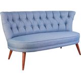 Ze10 Design Richland Loveseat Ikili Kanape Indigo Mavi