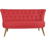 Ze10 Design Richland Loveseat Ikili Kanape Kiremit - Kırmızı