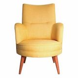 Ze10 Design Victoria Sarı Tekli Koltuk
