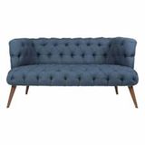 Ze10 Design West Monreo Loveseat Gece Mavisi İkili Koltuk