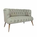Ze10 Design West Monreo Loveseat Gri İkili Koltuk